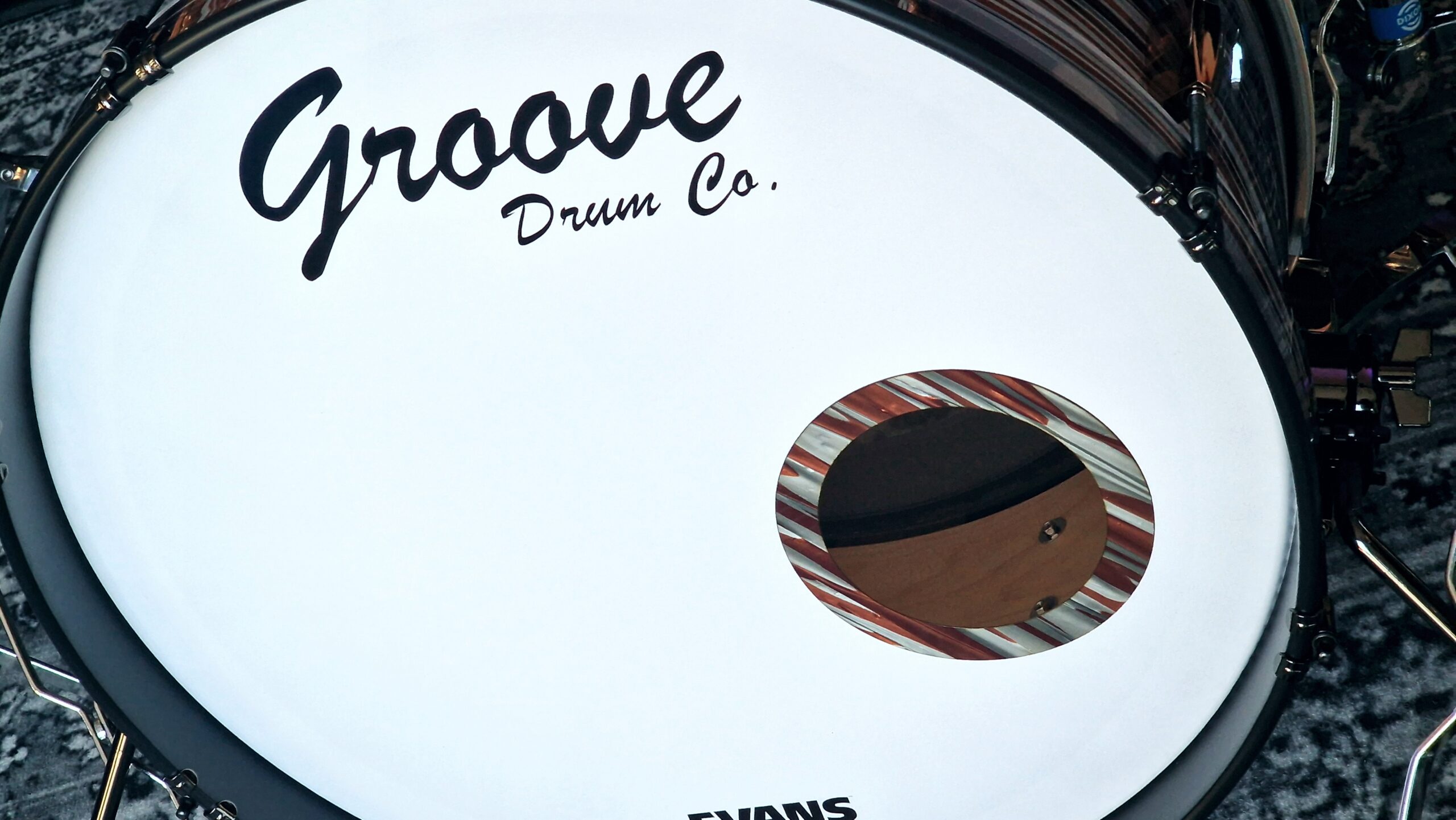 Pink Oyster over Maple/Walnut Double Pancake Drums - Image 4