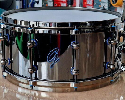 Featured image for “14x6.5" Black Nickel over Brass Snare”
