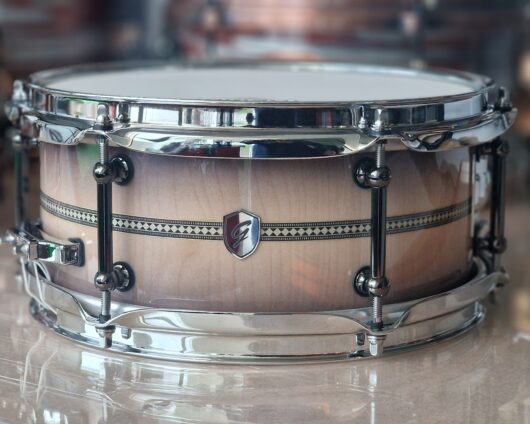 Featured image for “10x6" Black Fade to Natural Beech Maple Snare ( Ex-Demo )”