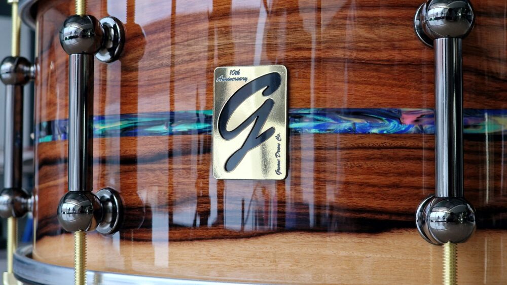 14x6.25" 10th Anniversary Pear Santos Rosewod Snare - Image 3