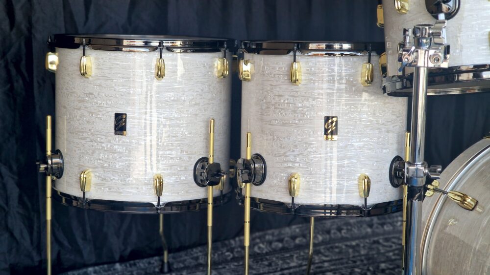 White Onyx over Maple Drums 20",8,10,12,14,16" - Image 7