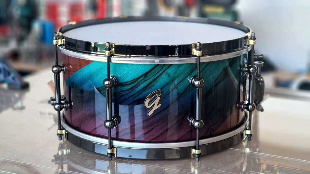 14x7" Mahogany Blue to Purple Fade Chechen Snare