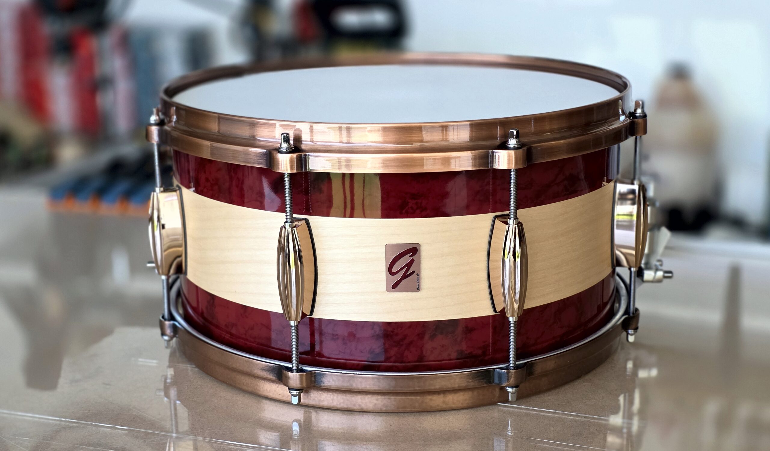 14x7" Birch Red Brushed Snare