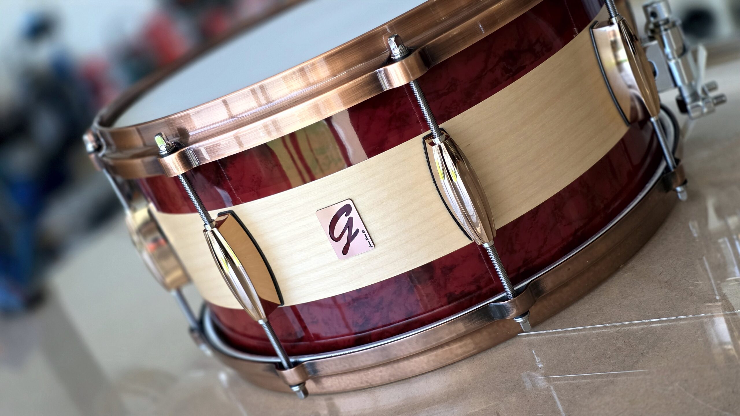 14x7" Birch Red Brushed Snare - Image 3