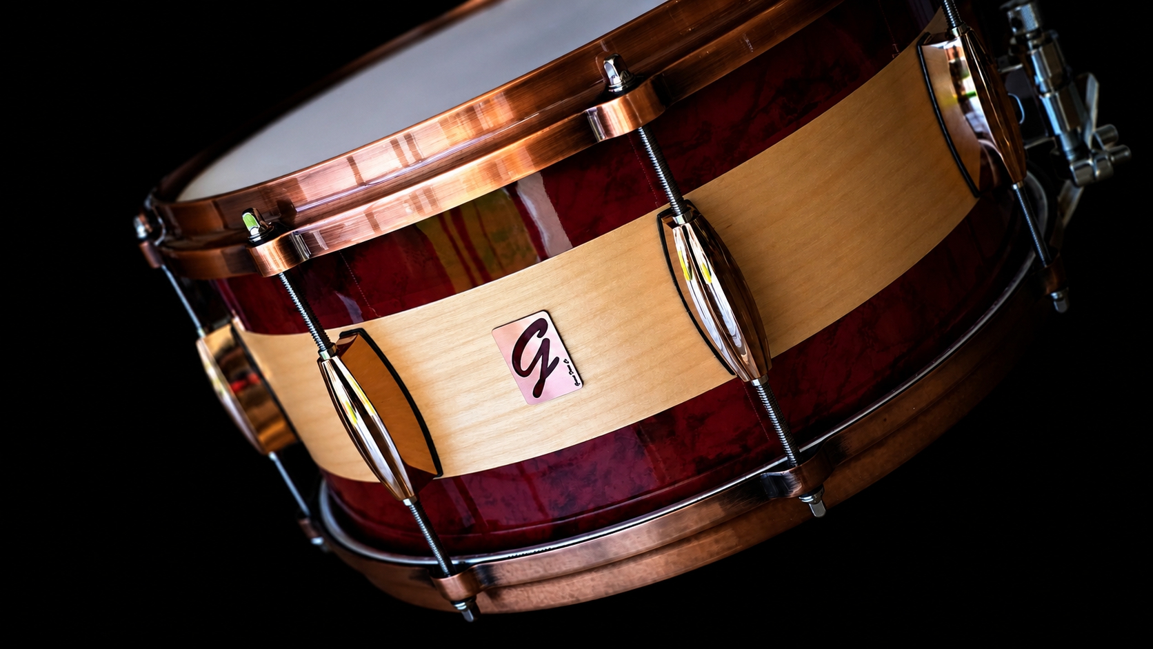 14x7" Birch Red Brushed Snare - Image 2