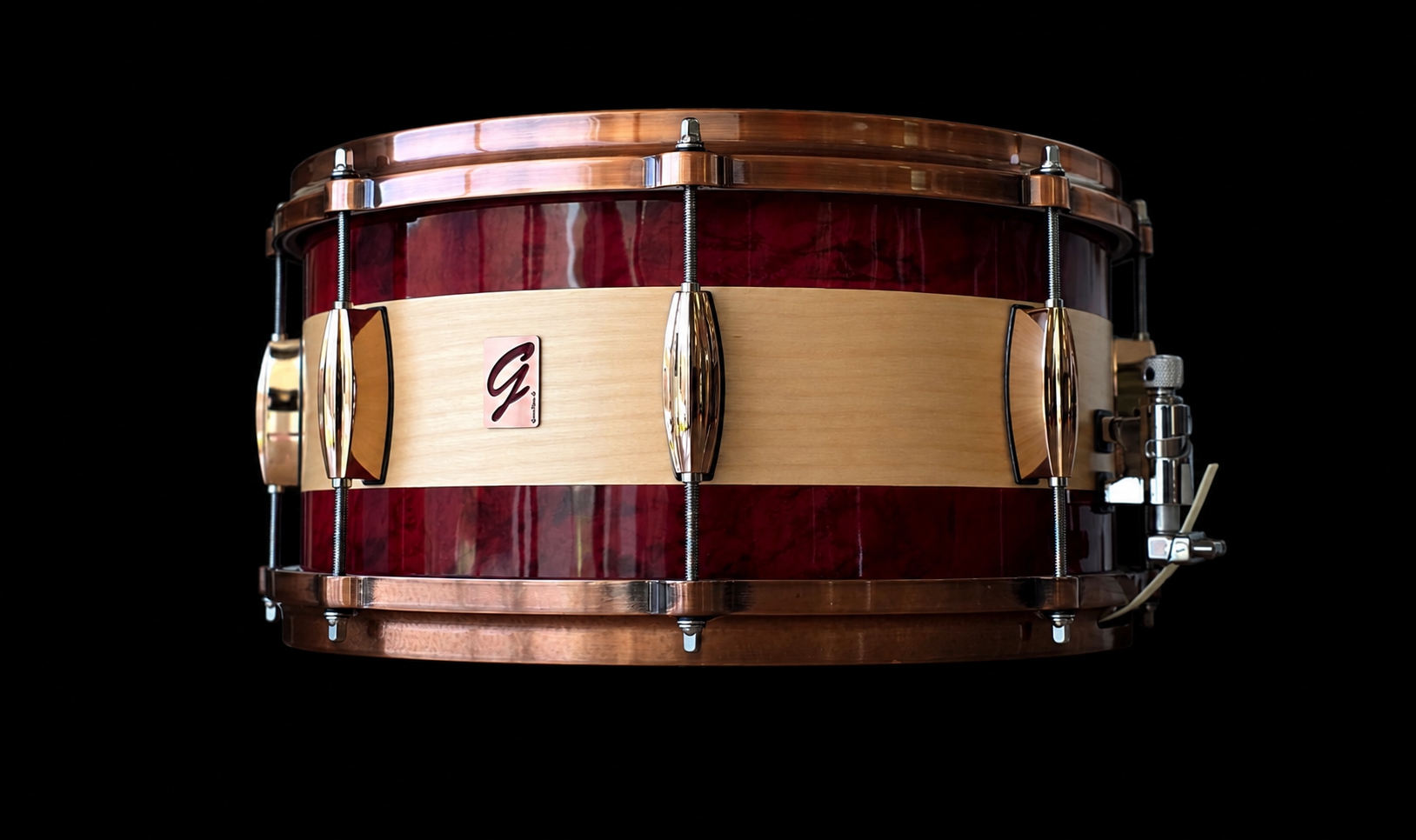 14x7" Birch Red Brushed Snare - Image 3