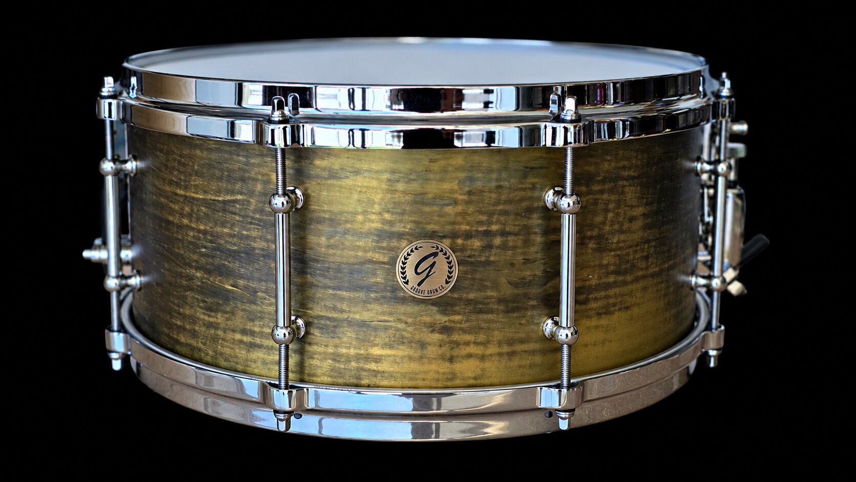 14x6.5" Oxidized Brass Snare Drum