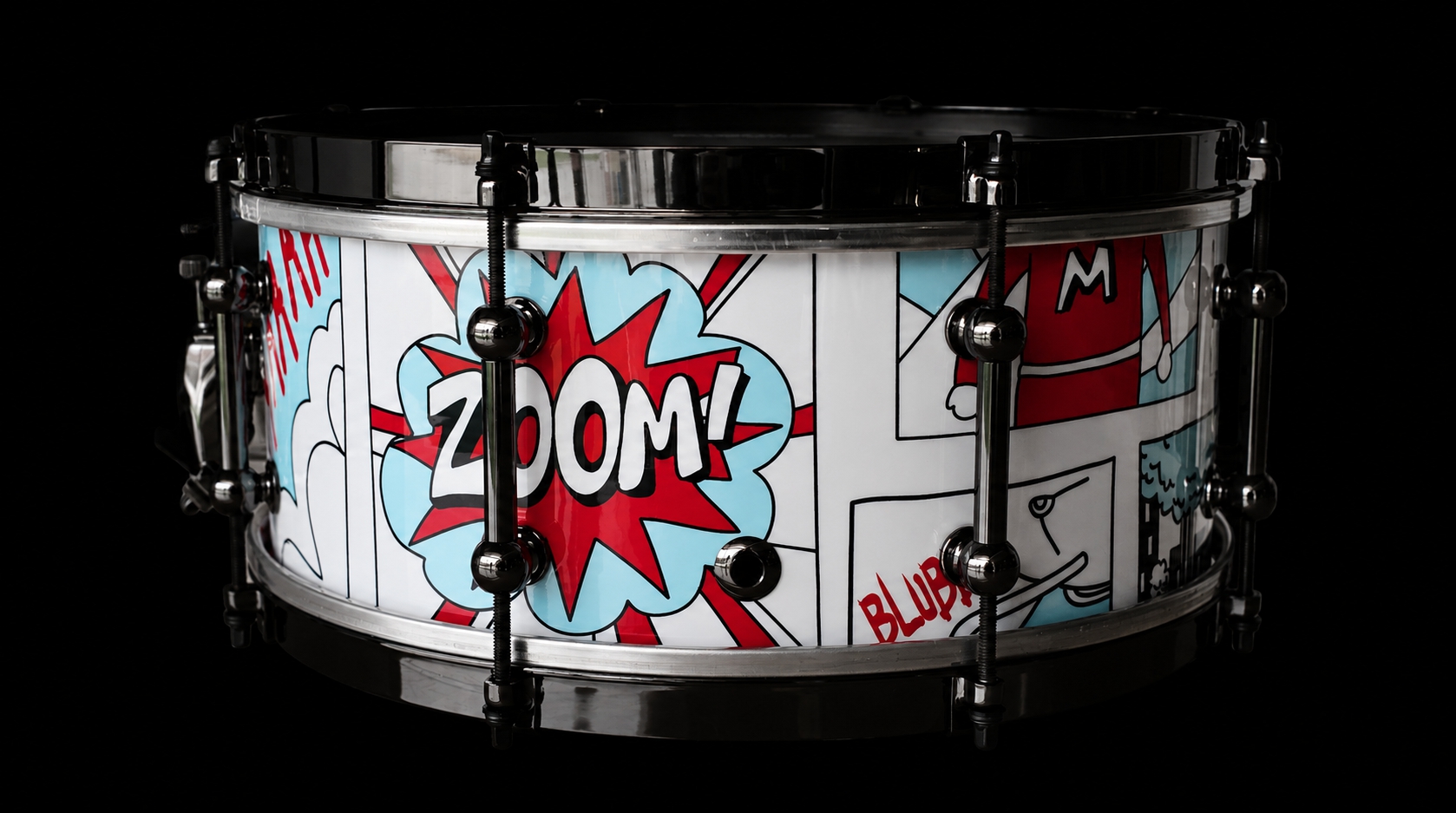14x6" Pear Cartoon Snare Drum - Image 2
