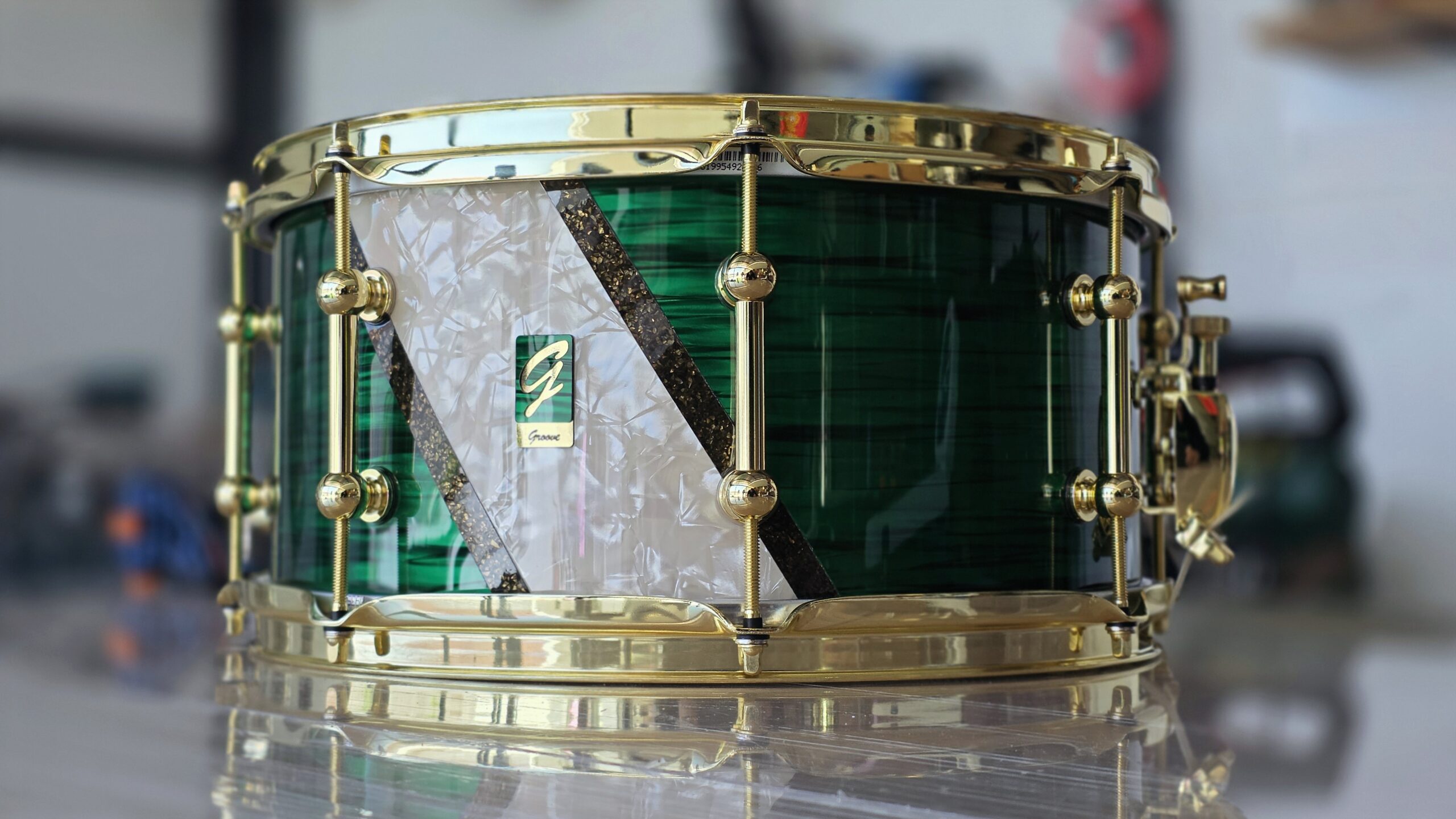 14x7" Birch Green Ripple Snare - Image 5