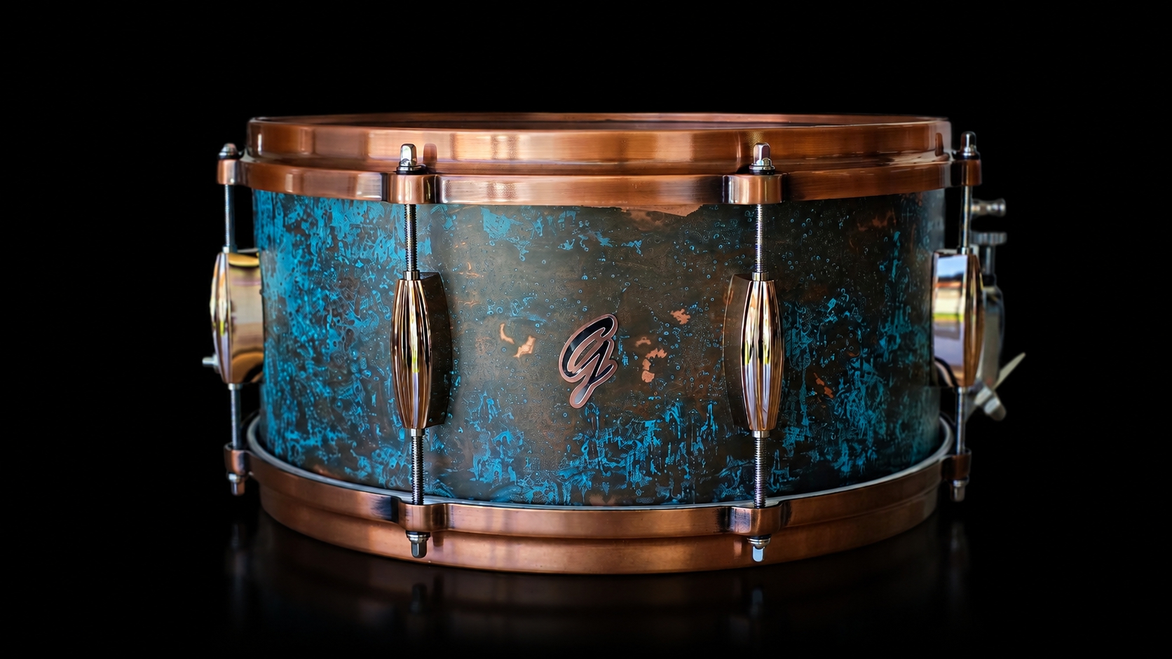 14x6.5" Oxidized Copper Snare Drum