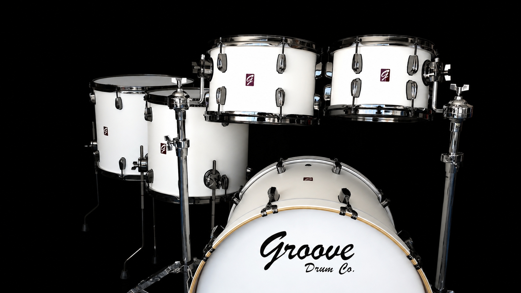 White Satin over Birch Mahogany 20,10,12,14,16" - Image 2